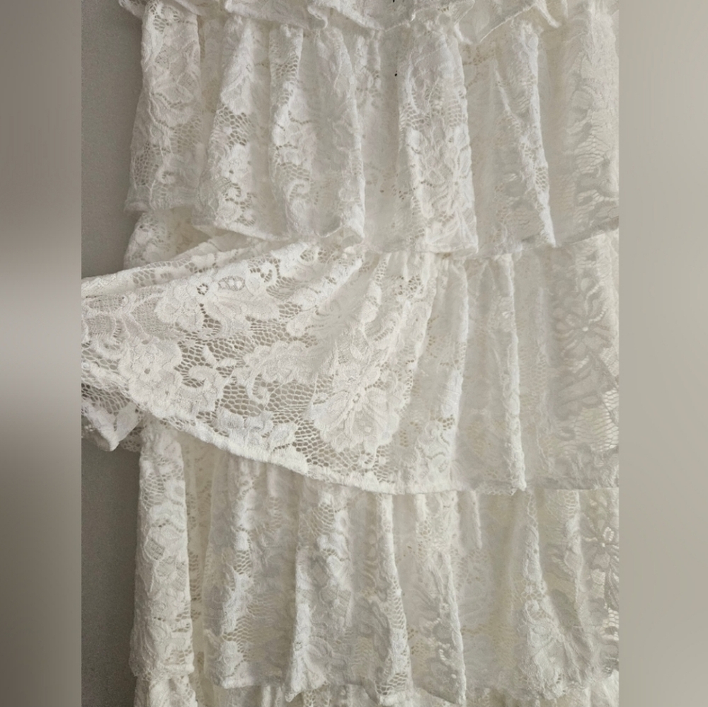 New Beach Riot Women's Ruffle Lace Maxi Skirt - Picture 3 of 6